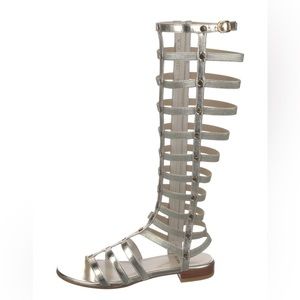 STUART WEITZMAN, Leather Gladiator Sandals. Size 37.5